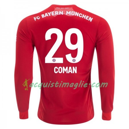 Divisa di Calcio Bayern Monaco Kingsley Coman 29 Prima 2019/2020 Manica Lunga